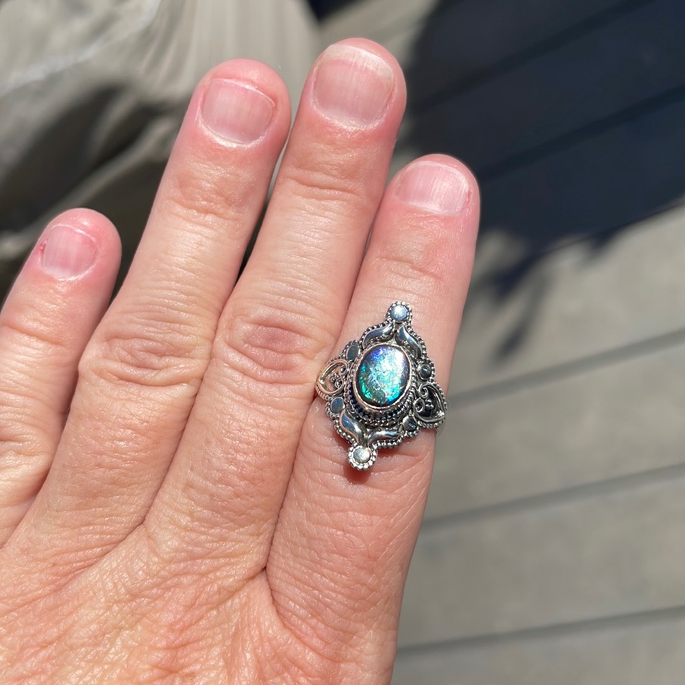 Canadian Ammolite Ring